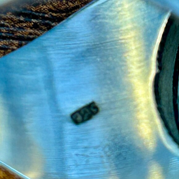 Moonstone Statement Ring Womens Size 9 Sterling Silver - Picture 5 of 6